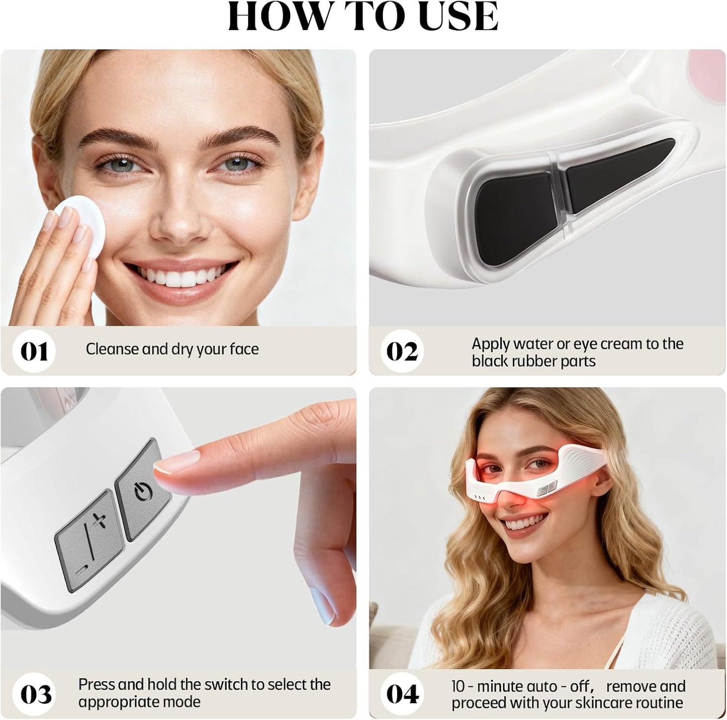 Under Eye Red Light Therapy Device
