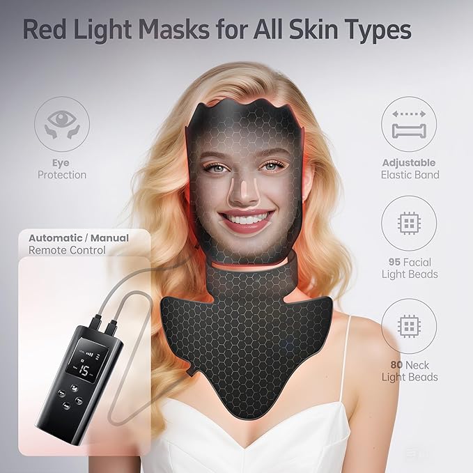 Red Light Photon for Face & Neck Mask