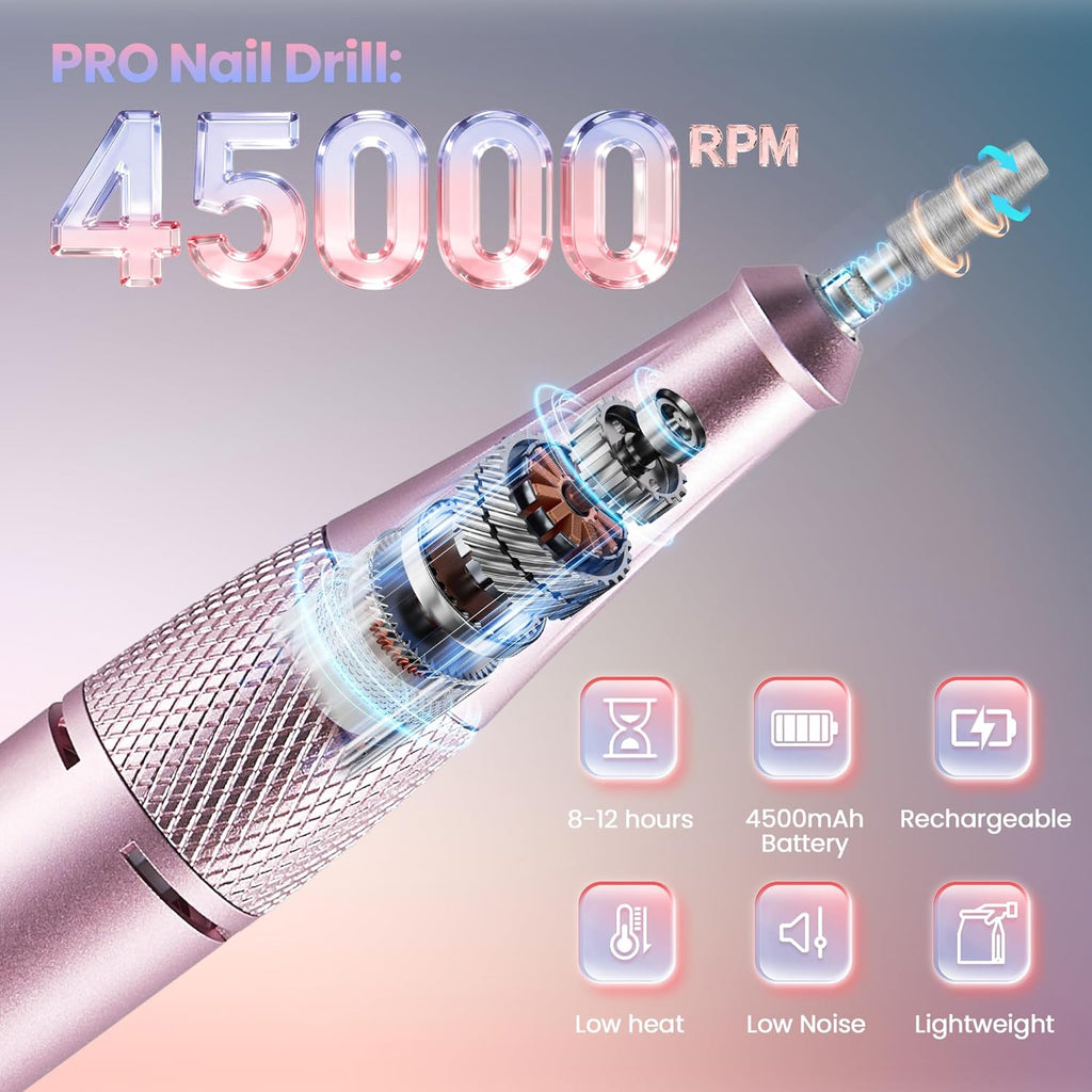 Electric Nail Drill with 45000 RPM